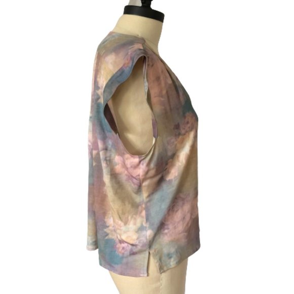 RACHEL COMEY Floral Watercolor Tie-Dye Ombre SML - Picture 7 of 12